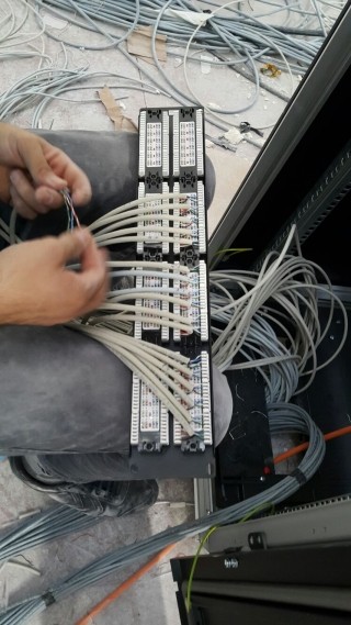 çizgi yazılım izmir Cat-6 patch panel kurulumu 